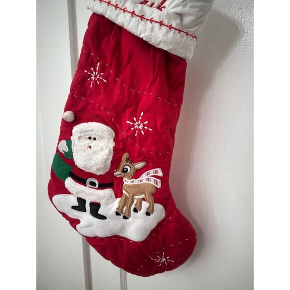 Rudolph, the red nose, reindeer, ERIK stocking - Picture 4 of 11